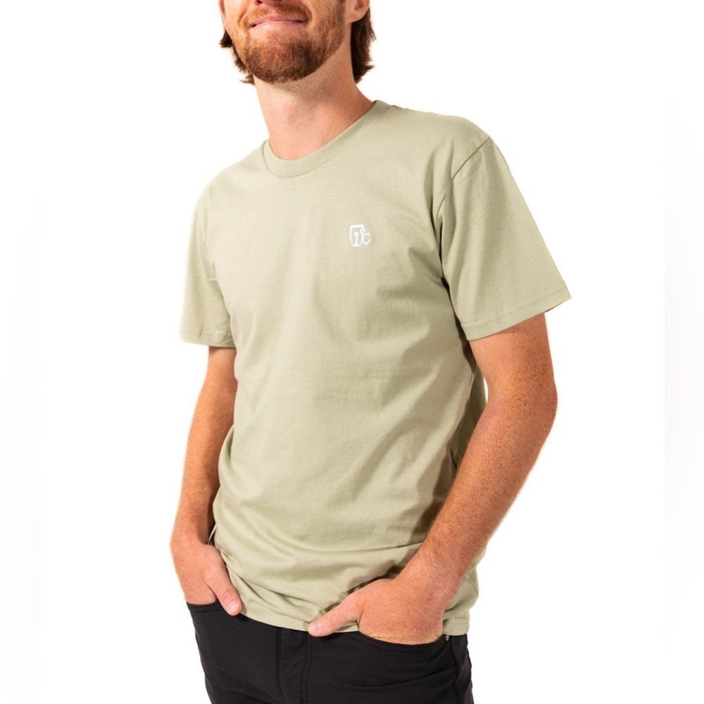 Icelantic Embroidered One Degree Tee Green Large NWT IN PACKAGE